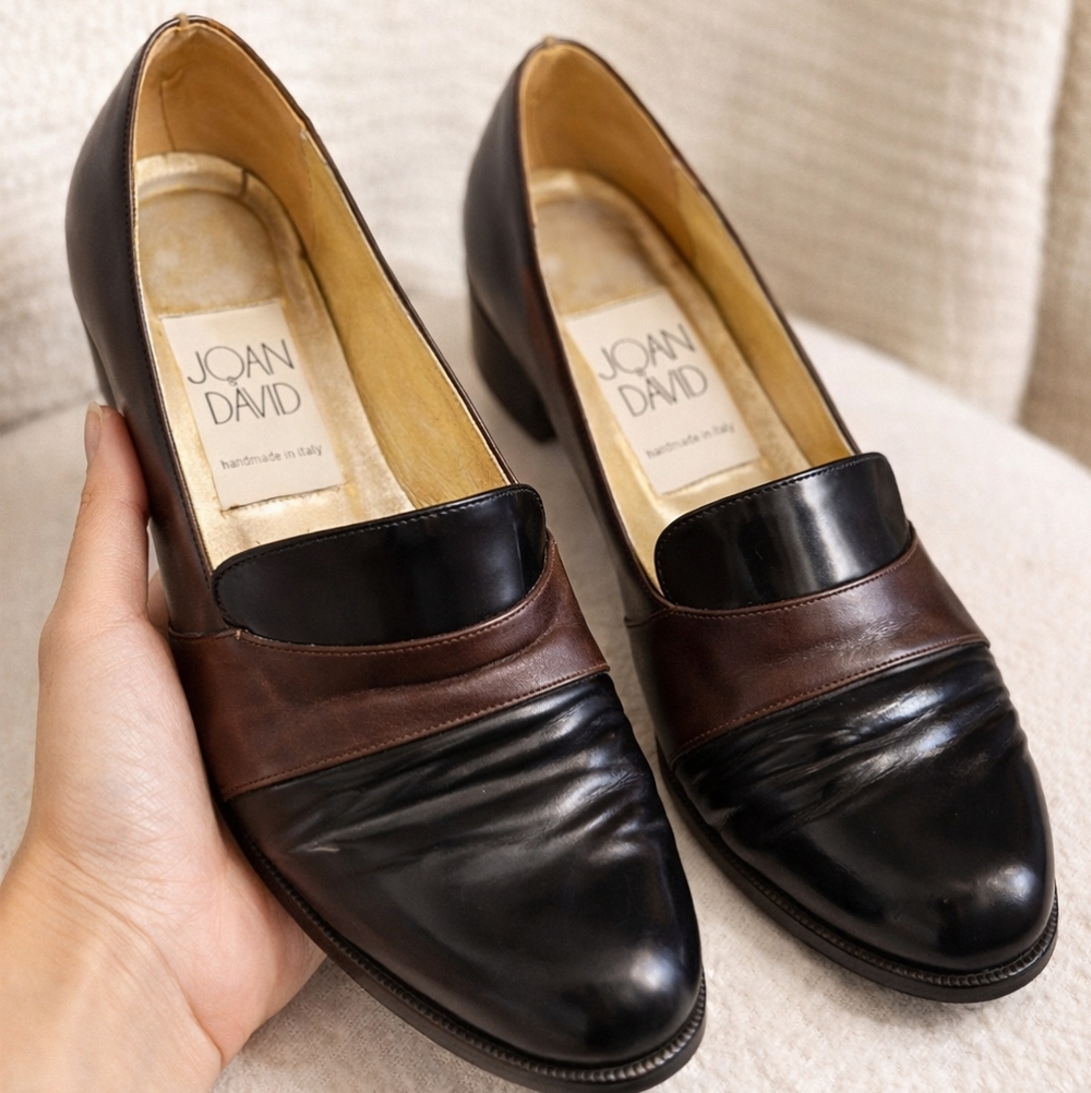 Joan & David Women's Two-Tone Leather Loafers